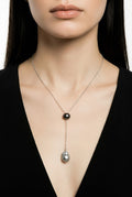 COLLAR PERLAS DE AGUA BICOLOR
