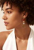 Pendientes Exotic tricolor.